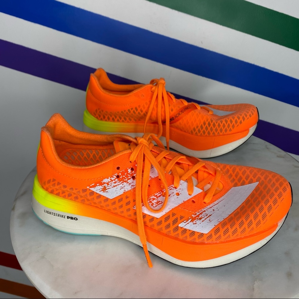Adidas Screaming Orange Adios Lightstrike Pro Sneakers Mens 4.5 (women’s 6)